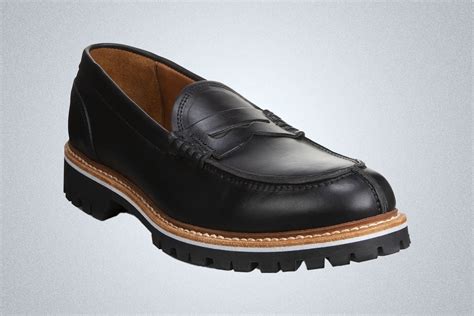 comfortable lug sole loafer.